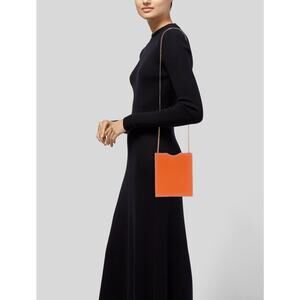Hermes Onimaitou Pochette Orange Calf Leather Brique Box Crossbody